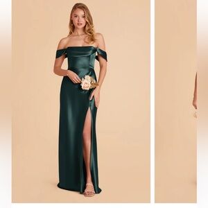 Birdy Grey Mia Emerald 3 Way Satin Dress